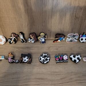 Soccer-Themed Kids Shoe Charms